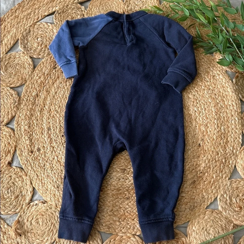Baby Gap 18-24mo Sweat Footies Dino Patchwork.